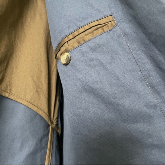 J.L. Powell Sporty Blazer Men Size 48 Button Front Cotton Navy Blue - Picture 10 of 16